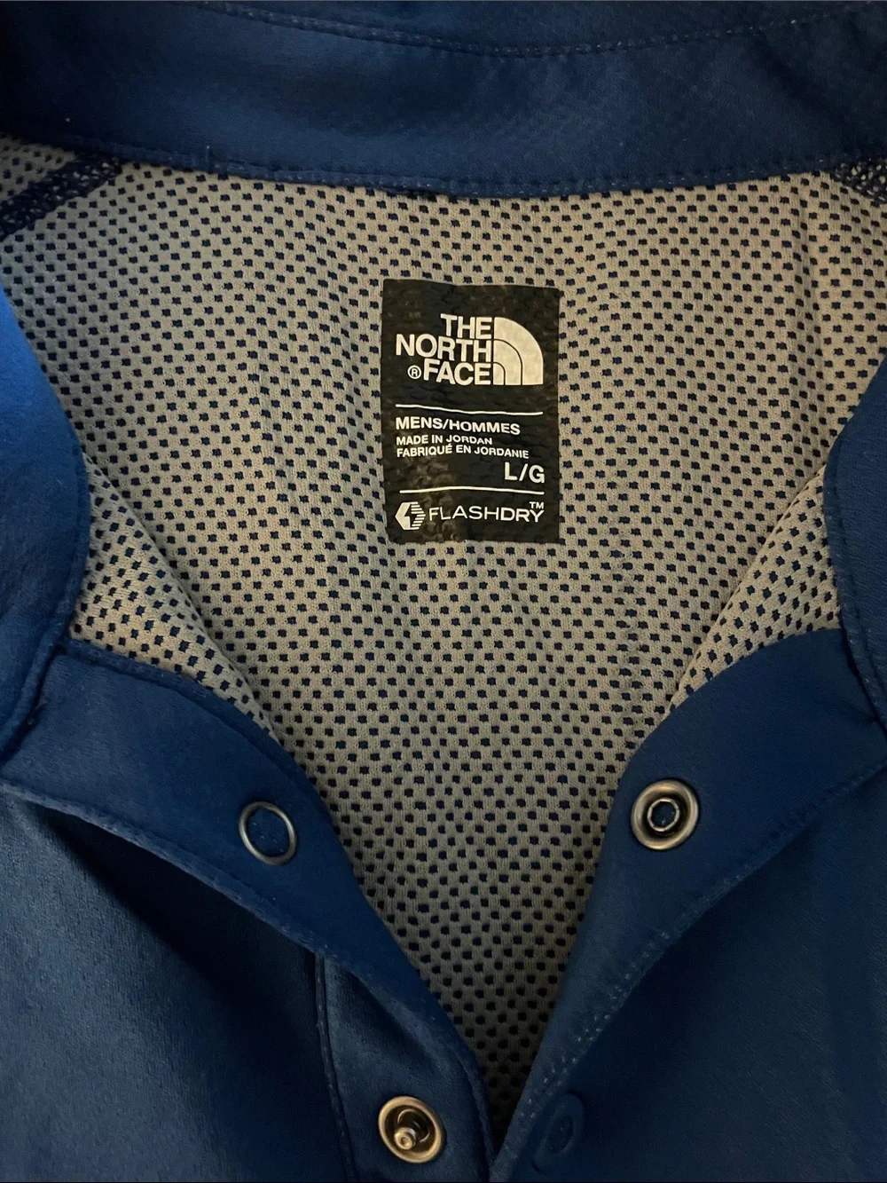 The North Face Men’s Navy Blue Polo with Tonal Logo